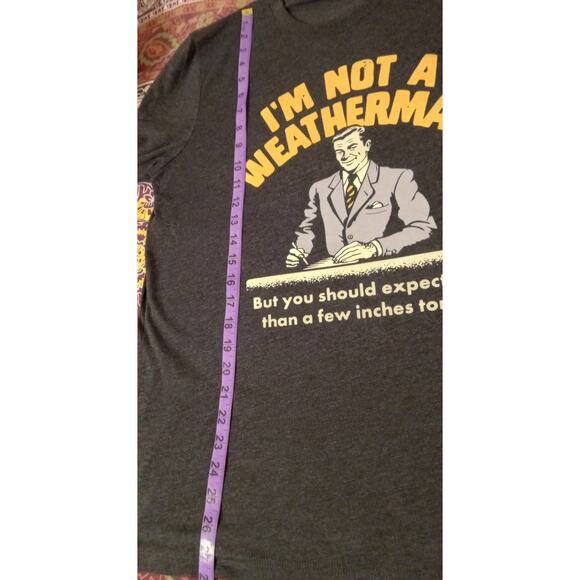 Funny Weatherman “Expect More” Tee Shirt • Sarcastic Forecast Humor Graphic25 - Picture 6 of 6